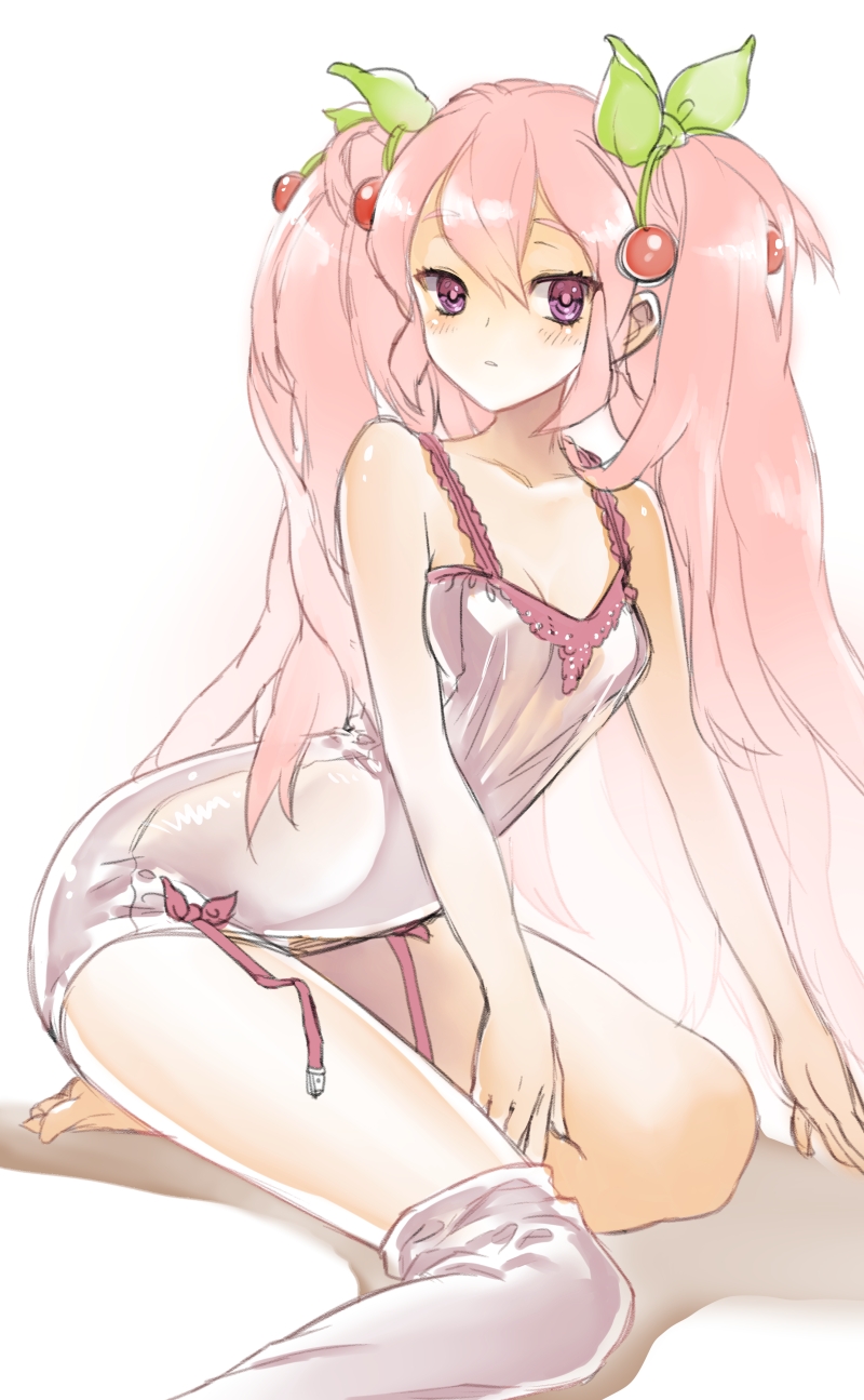 hatsune miku and sakura miku (vocaloid) drawn by dino_(trexsilence)