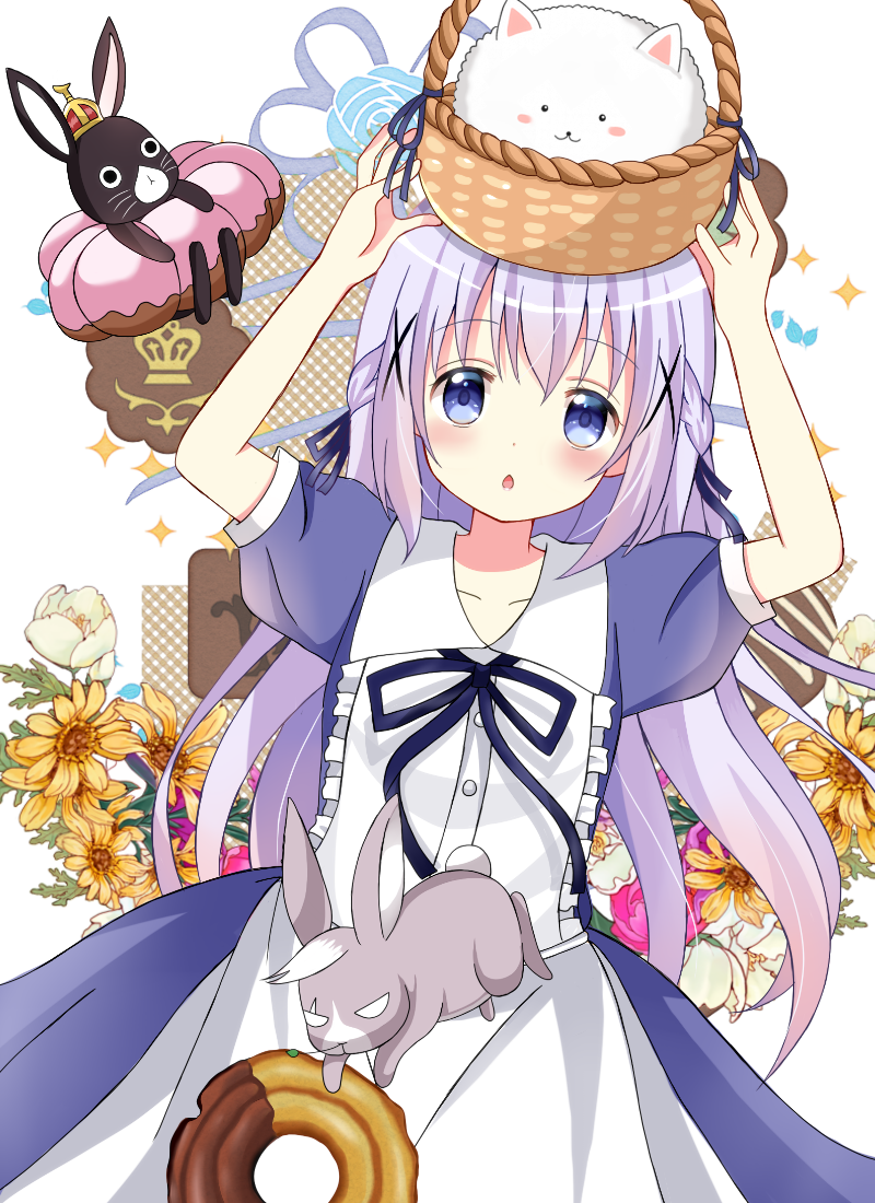 kafuu chino, tippy, anko, and wild geese (gochuumon wa usagi desu ka?) drawn by ryoutan