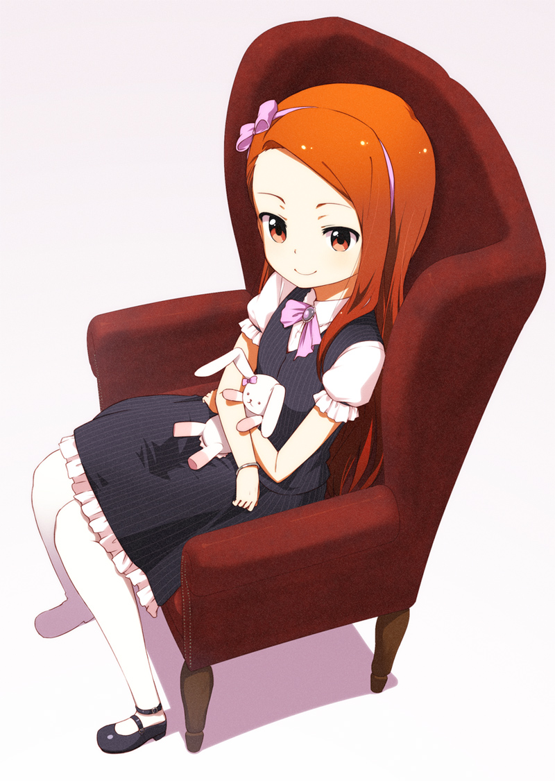 minase iori and usa-chan (idolmaster) drawn by nagian