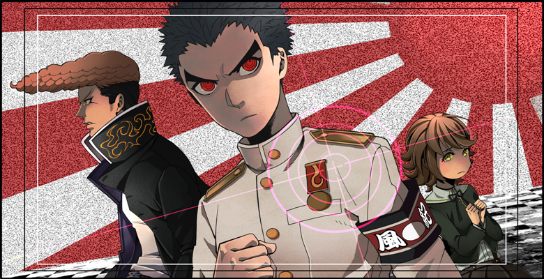 fujisaki chihiro, ishimaru kiyotaka, and owada mondo (danganronpa and 1 more) drawn by waraimesi
