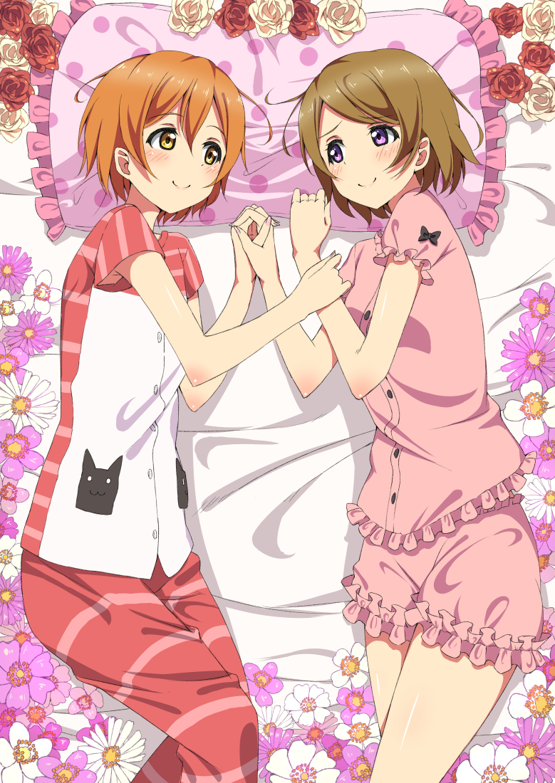 hoshizora rin and koizumi hanayo (love live! and 1 more) drawn by fupe_(sealno108)