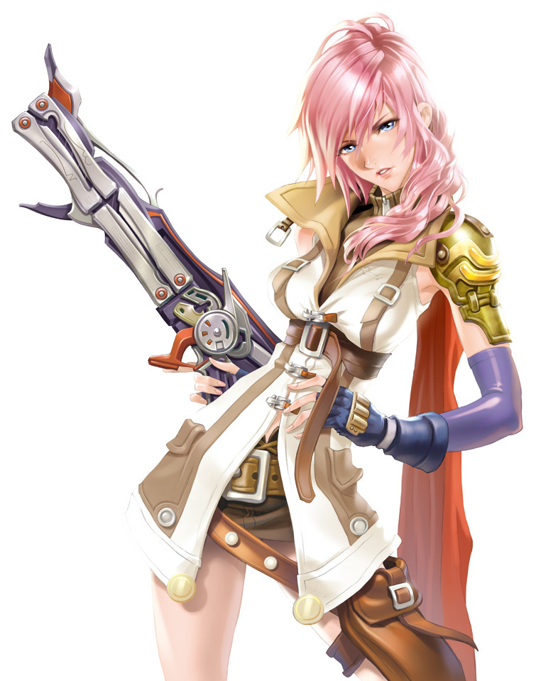 lightning farron (final fantasy and 1 more) drawn by maeda_hiroyuki