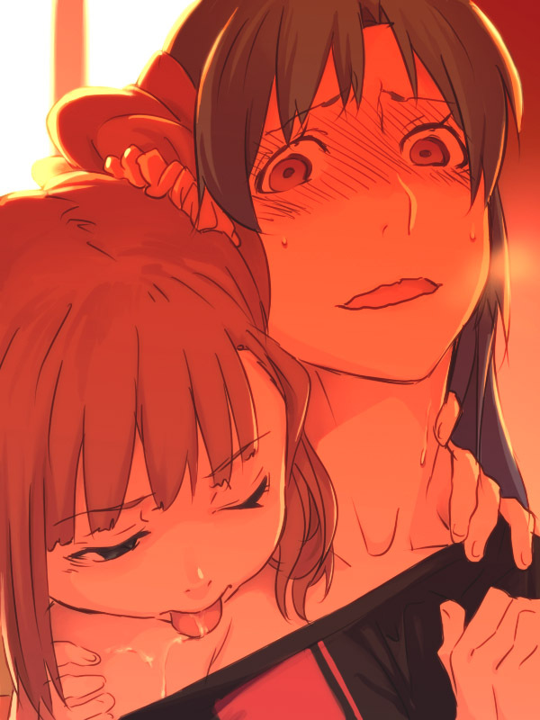kisaragi chihaya and takatsuki yayoi (idolmaster) drawn by takemura_sessyu