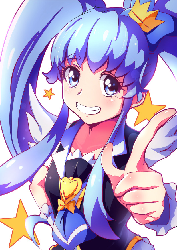 shirayuki hime and cure princess (precure and 1 more) drawn by okb329
