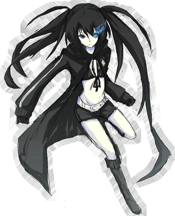 black rock shooter (black rock shooter) drawn by sayuma