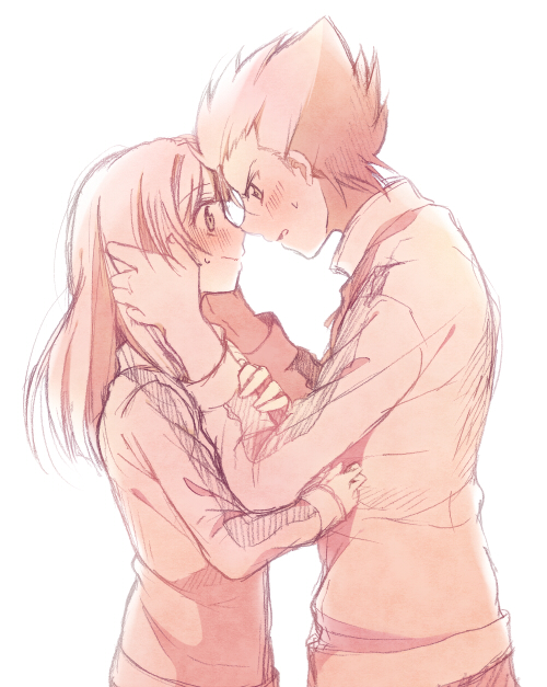 saionji reika and furuya kota (ginga e kickoff!!) drawn by yuzu_(kksb)