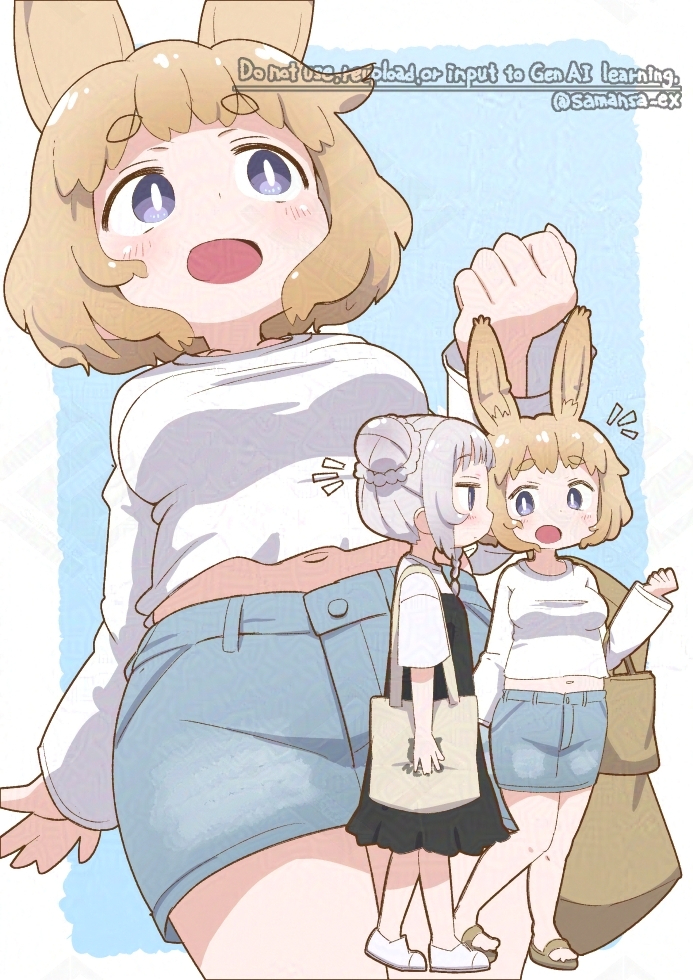 tabasa and samansa (original) drawn by tabayan_jigokuhen
