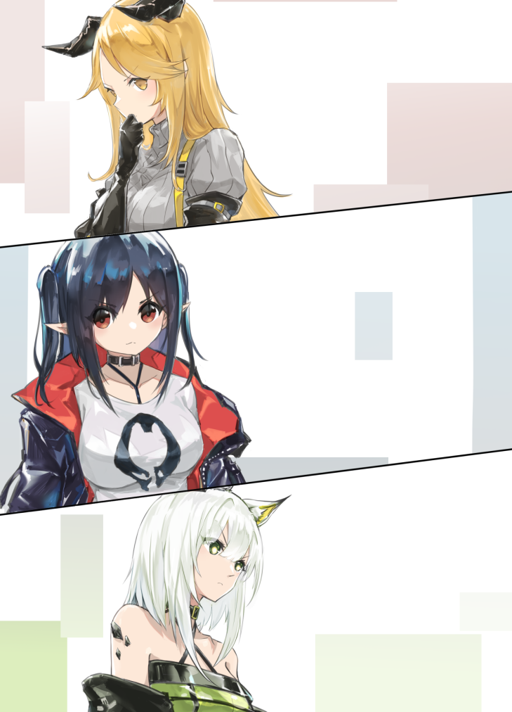 kal'tsit, closure, and meteorite (arknights) drawn by nejikyuu
