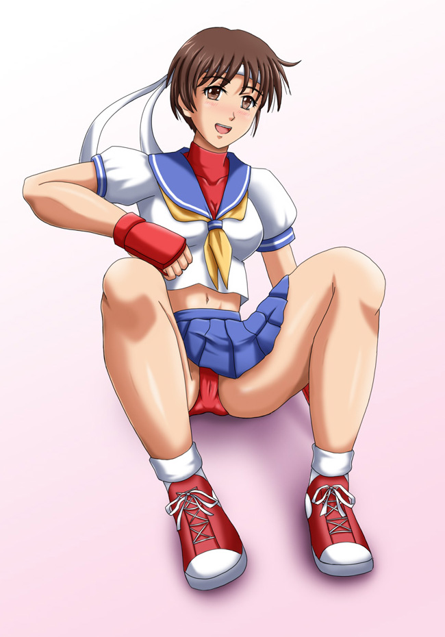 kasugano sakura (street fighter and 1 more) drawn by sentihistory