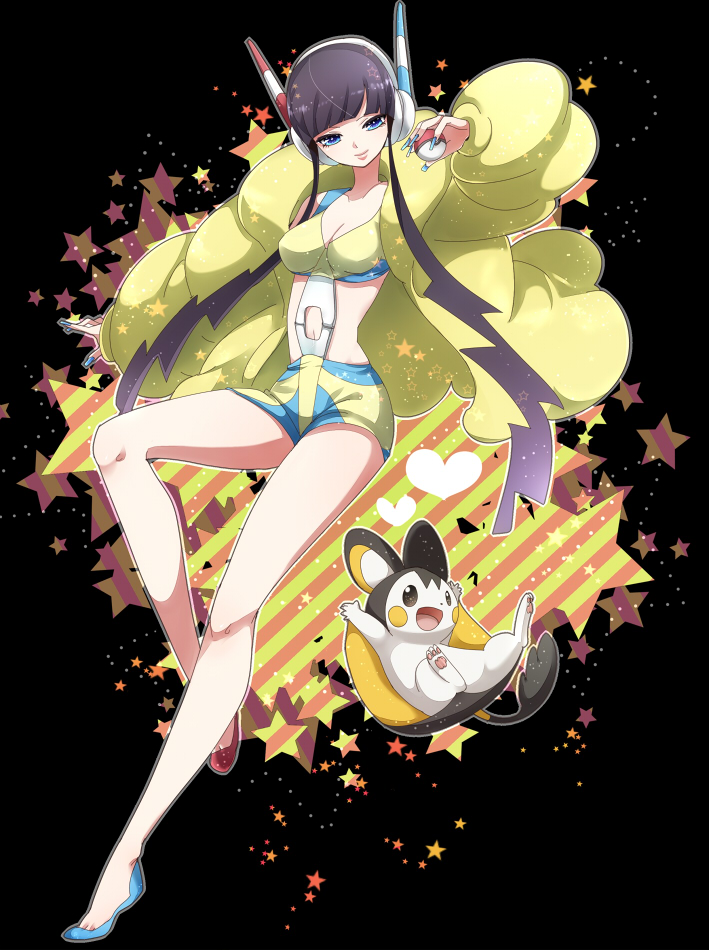 elesa and emolga (pokemon and 1 more) drawn by mar7