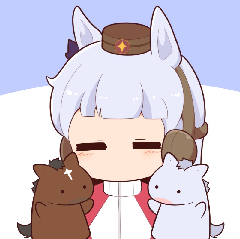 gold ship and just a way (umamusume and 1 more) drawn by gomashio_(goma_feet)