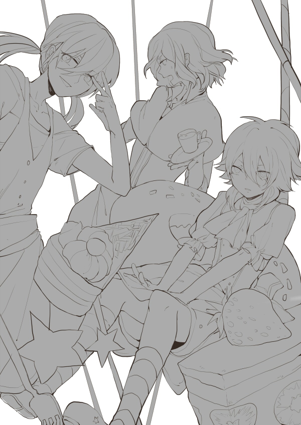 kirino ranmaru, shindou takuto, and kariya masaki (inazuma eleven and 1 more) drawn by dama_(akilay)
