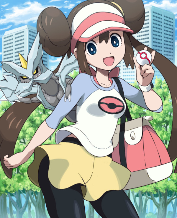 rosa and kyurem (pokemon and 1 more) drawn by pokemoa