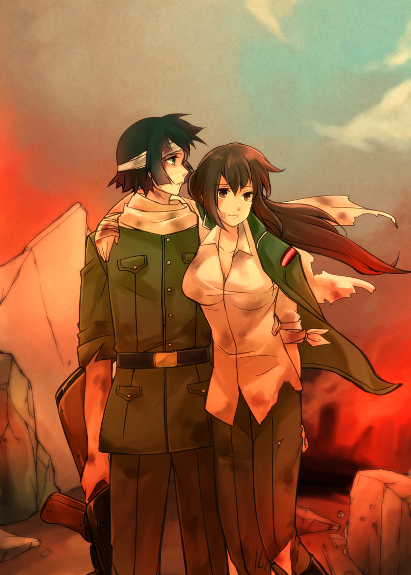 tsubomi fujiko and hyoubu kyousuke (zettai karen children and 1 more) drawn by rimorimo