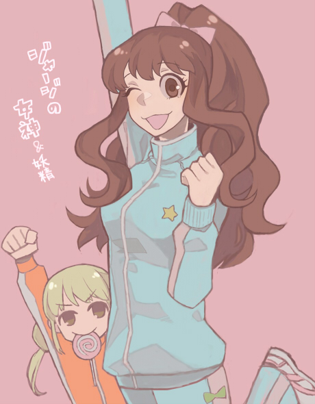 futaba anzu and moroboshi kirari (idolmaster and 1 more) drawn by kwsr