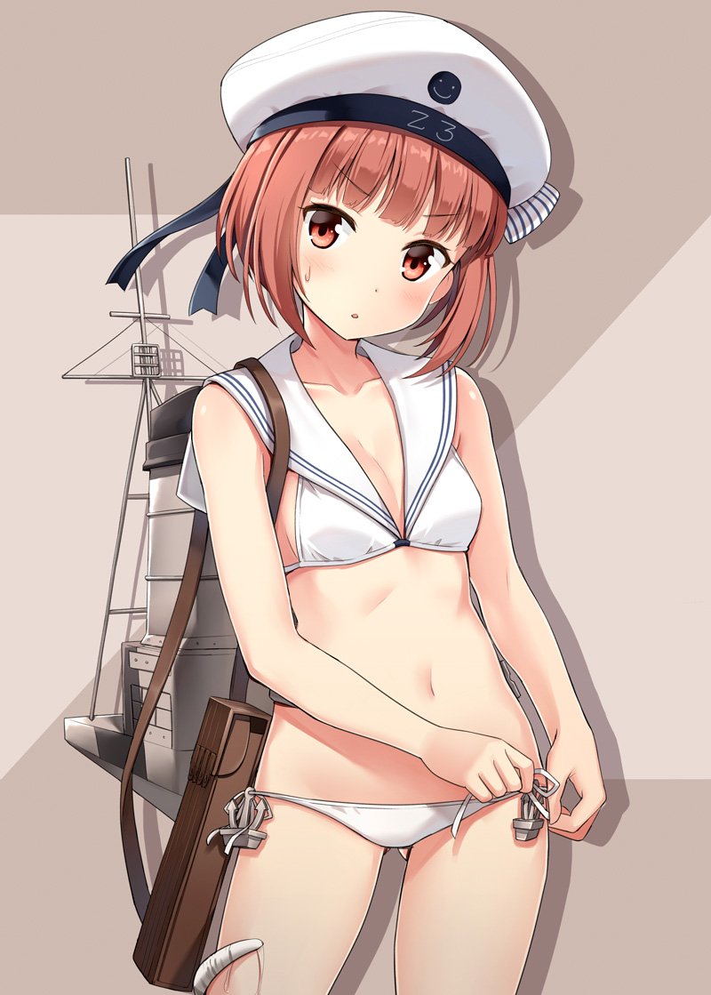 z3 max schultz and enemy naval mine (kantai collection) drawn by hyuuga_azuri
