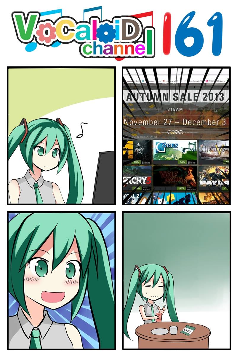 hatsune miku (vocaloid and 1 more) drawn by catstudioinc_(punepuni)