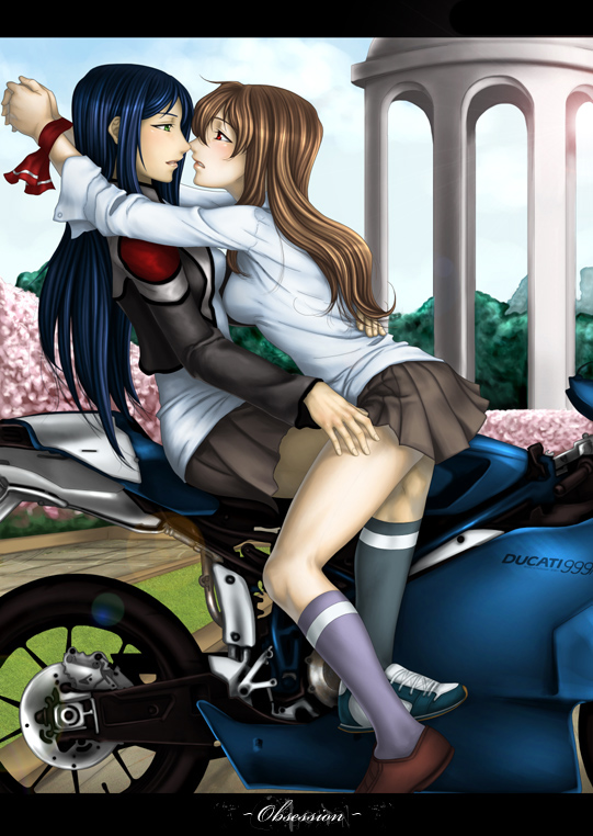 kuga natsuki and fujino shizuru (my-hime) drawn by jango-joe