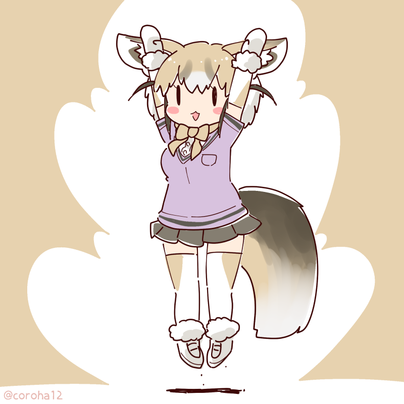rueppell's fox (kemono friends and 1 more) drawn by coroha