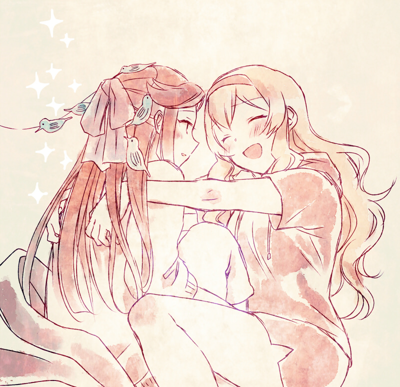 saijou claudine and tendou maya (shoujo kageki revue starlight) drawn by wato_(ko)