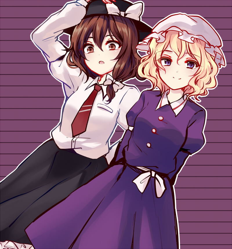 usami renko and maribel hearn (touhou) drawn by uranaishi_(miraura)