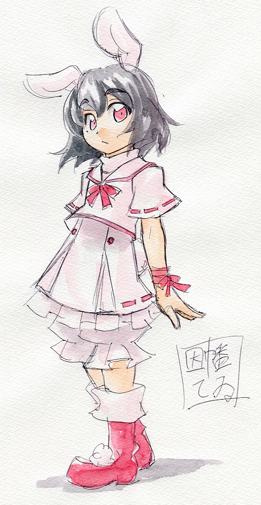 inaba tewi (touhou) drawn by kawachi_koorogi