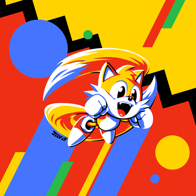 tails and classic tails (sonic and 2 more) drawn by jmanvelez