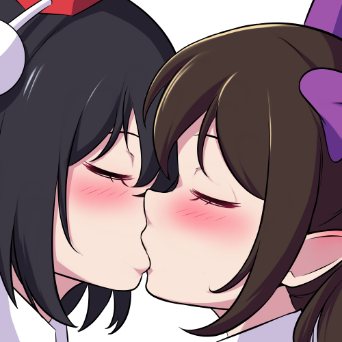 shameimaru aya and himekaidou hatate (touhou) drawn by bmkro