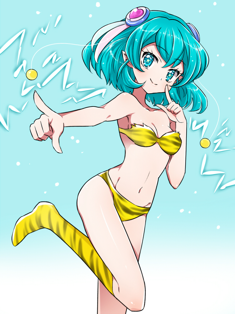 lum and hagoromo lala (precure and 2 more) drawn by kagami_chihiro