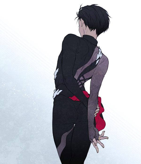 katsuki yuuri (yuri!!! on ice) drawn by kuroemon