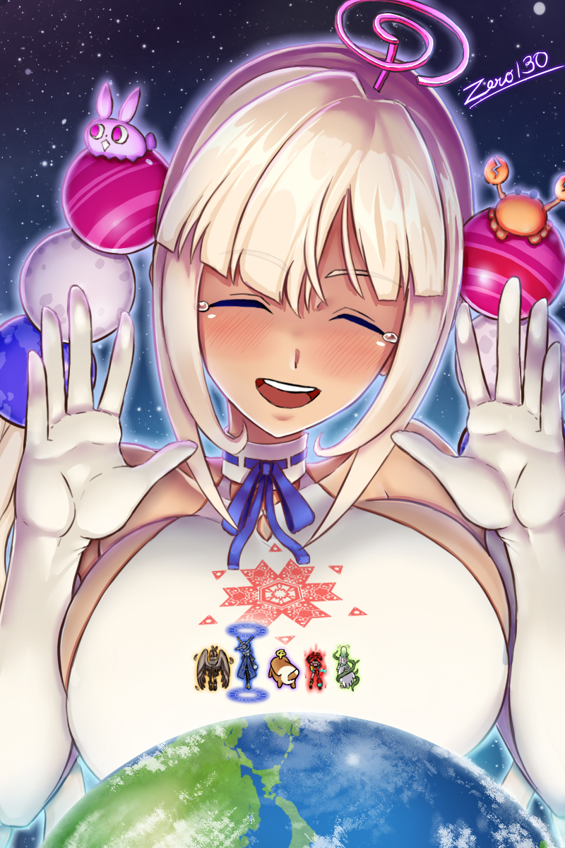ouro kronii, nanashi mumei, hakos baelz, ceres fauna, tsukumo sana, and 1 more (hololive and 1 more) drawn by zero130