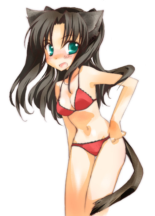 tohsaka rin (fate and 1 more) drawn by fujisawa_takashi