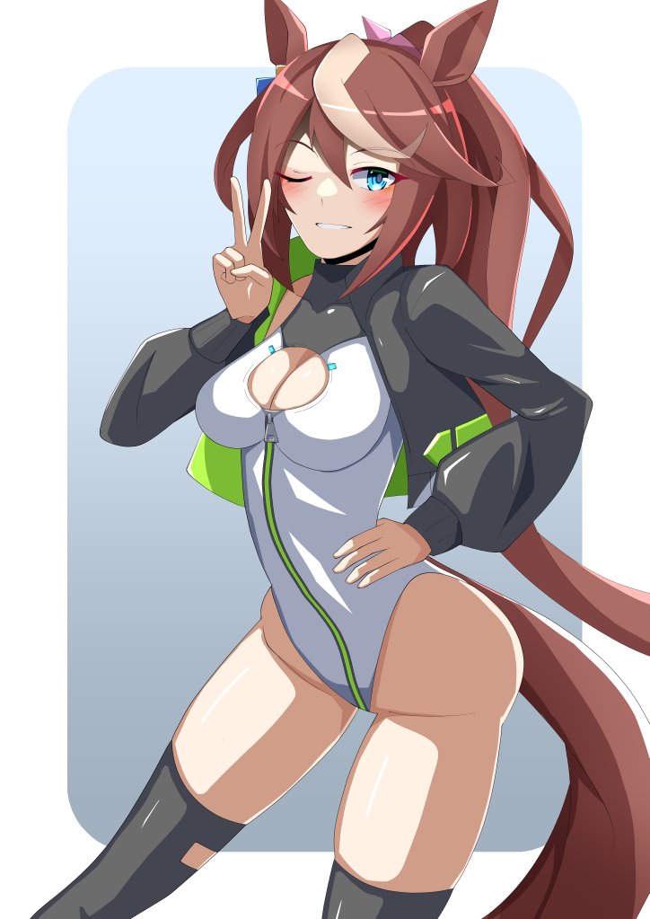 tokai teio (umamusume and 1 more) drawn by ishitsuma_canon