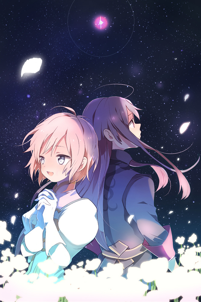 yuri lowell and estellise sidos heurassein (tales of and 1 more) drawn by kitsuta