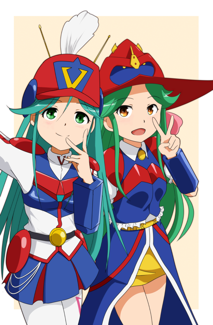 volte-san and v-chan (choudenji robo combattler v and 2 more) drawn by shigoto_manblue