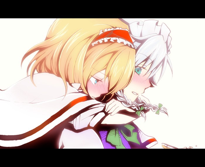 izayoi sakuya and alice margatroid (touhou) drawn by megumiya