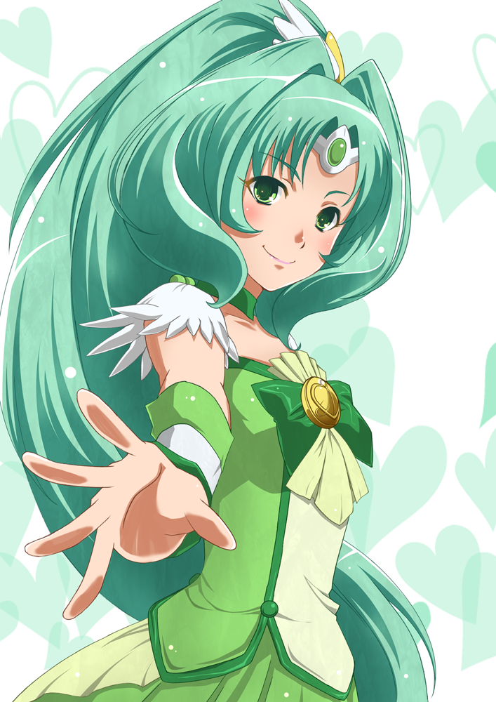 midorikawa nao and cure march (precure and 1 more) drawn by kiko_(okuwae)