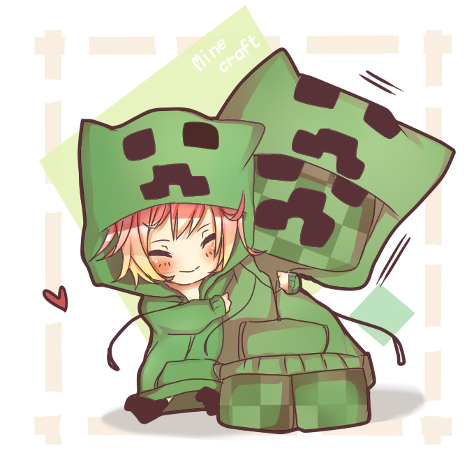 creeper and cupa (minecraft and 1 more) drawn by tosura-ayato