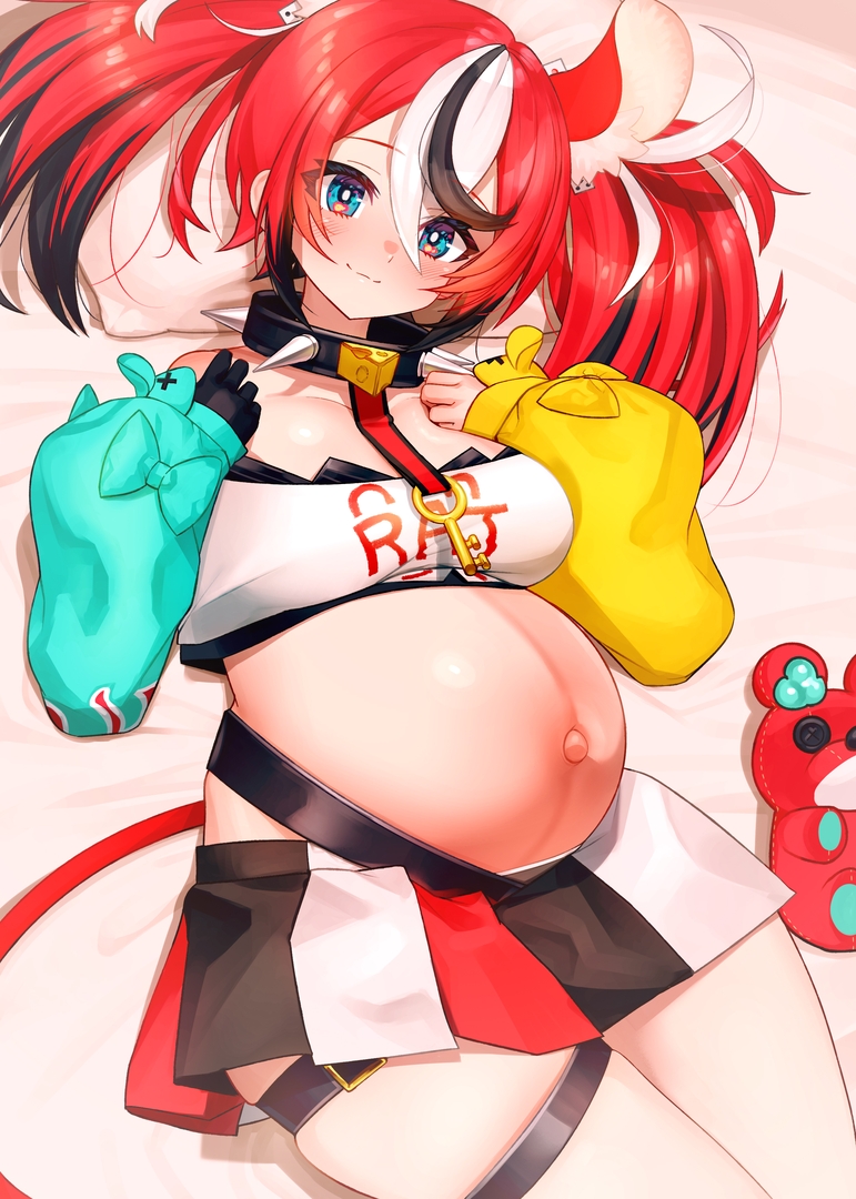 hakos baelz (hololive and 1 more) drawn by egao_(sikorsky)
