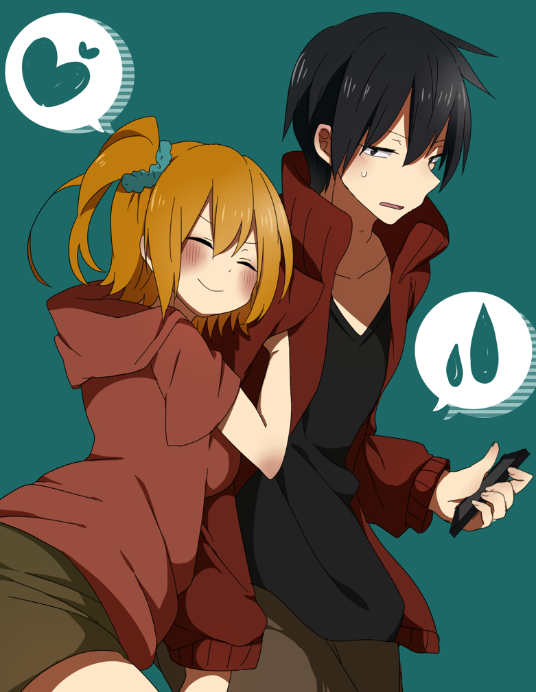 kisaragi shintarou and kisaragi momo (kagerou project) drawn by hinata_0287