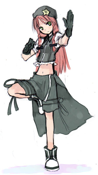 hong meiling and tifa lockhart (touhou and 3 more) drawn by ushiki_yoshitaka