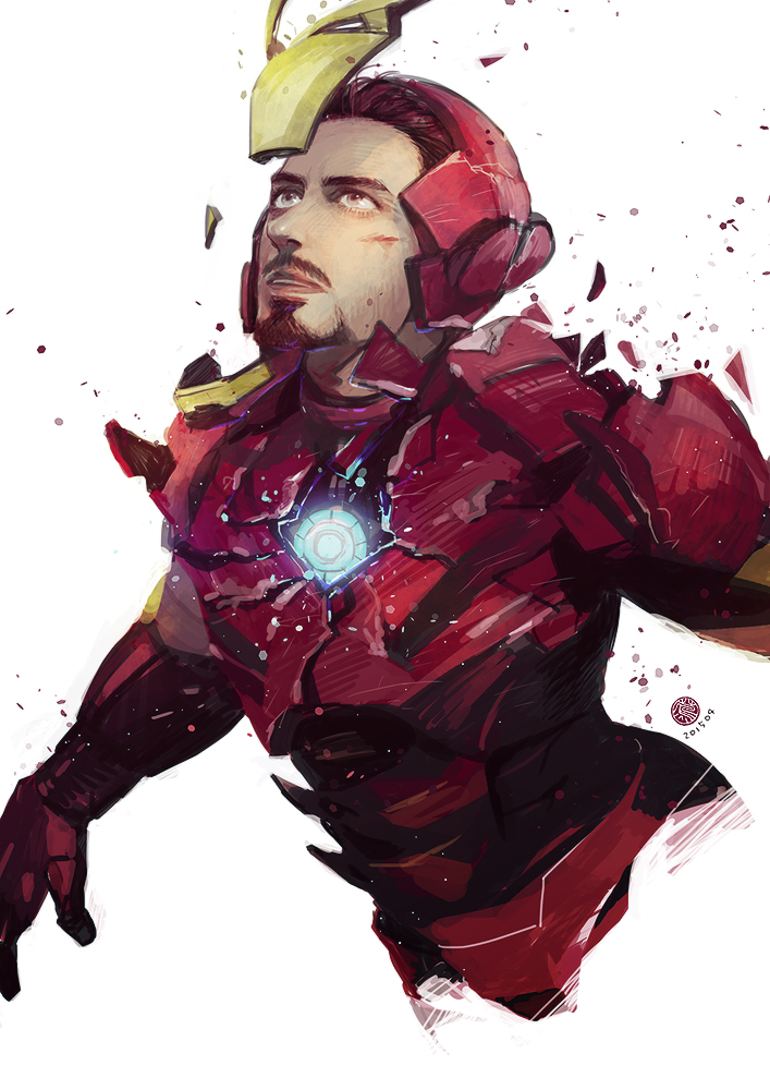 tony stark and iron man (marvel and 1 more) drawn by s-tuta