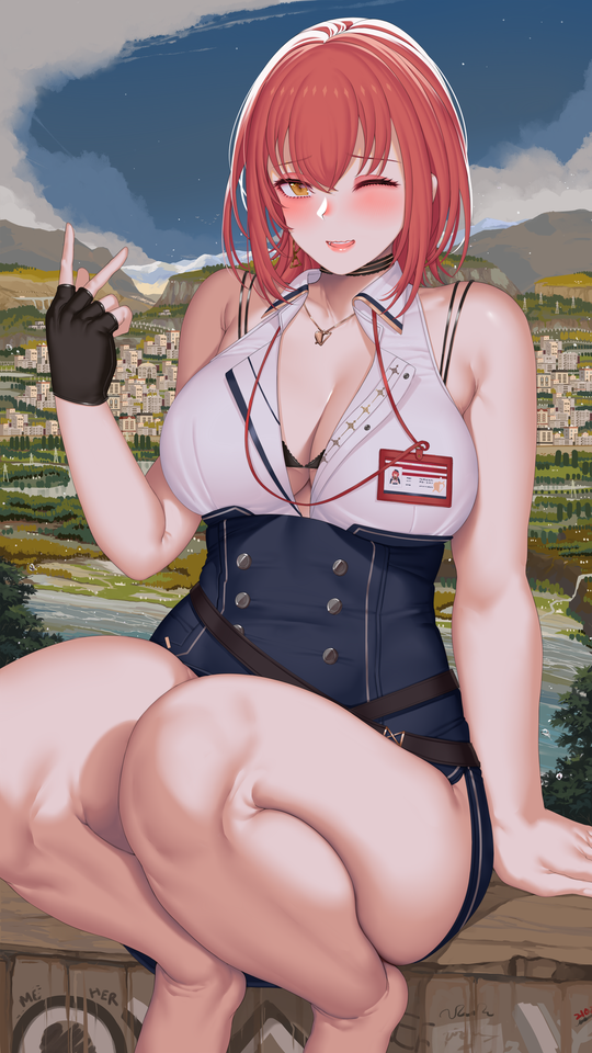 houshou marine (hololive) drawn by hanada_yanochi