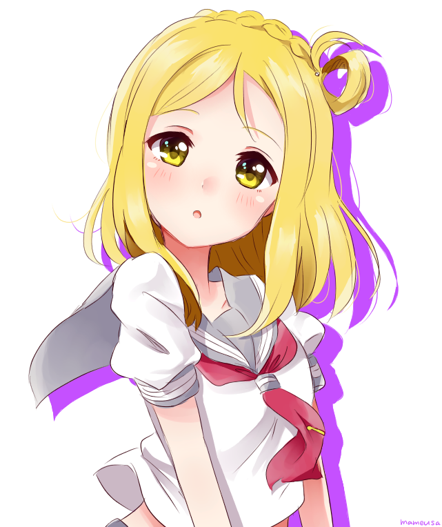 ohara mari (love live! and 1 more) drawn by mameusa
