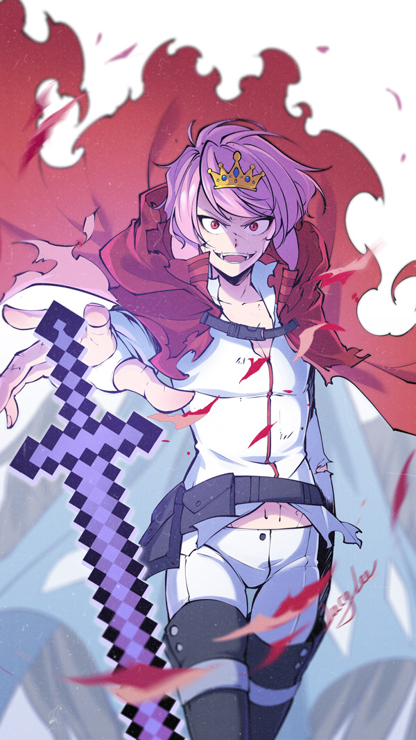 technoblade and ph1lza (minecraft and 2 more) drawn by lucylee158