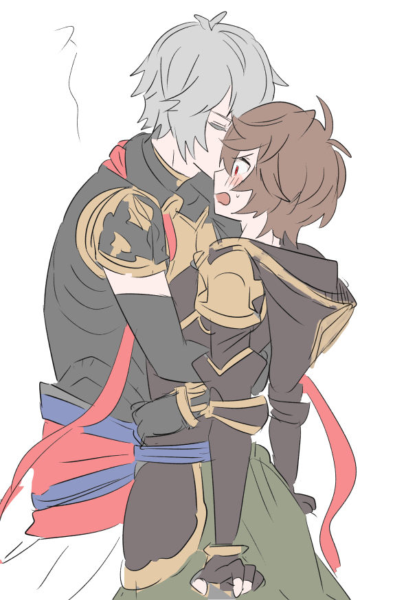 sandalphon and lucifer (granblue fantasy) drawn by makita_(homosapiensu)