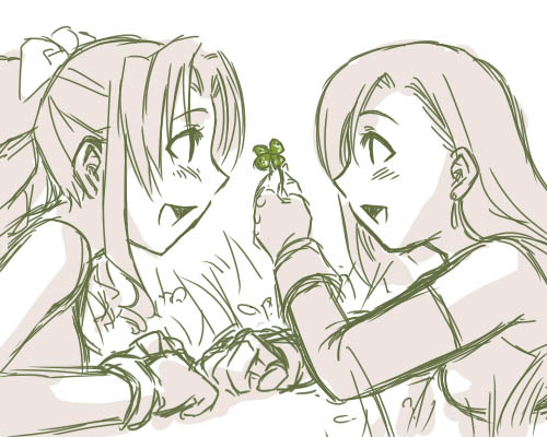 tifa lockhart and aerith gainsborough (final fantasy and 1 more)