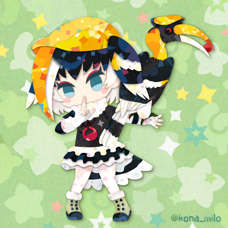 great hornbill (kemono friends) drawn by kikuchi_milo