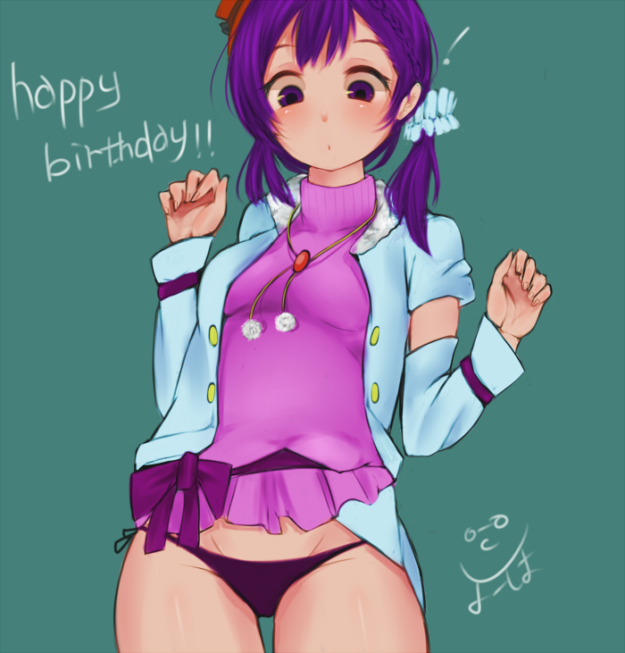 tojo nozomi (love live! and 1 more) drawn by yokoshima_(yosutebito_jet)