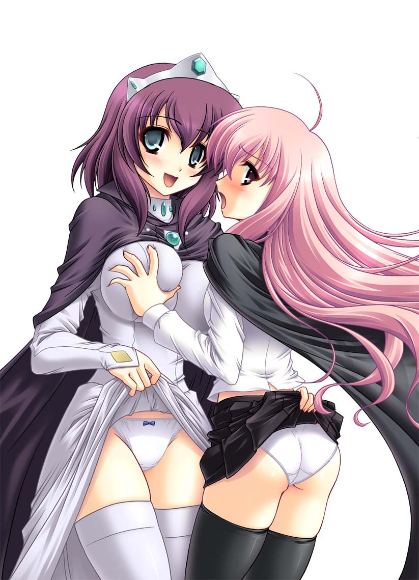 louise francoise le blanc de la valliere and henrietta de tristain (zero no tsukaima) drawn by abu